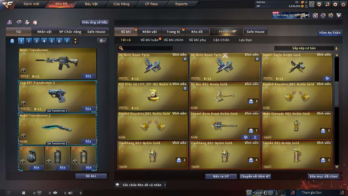 shop acc cf uy tin gia re